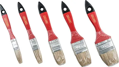 KWB set pennelli piatti smalto 15-50 mm 5 pz setole