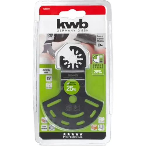 KWB 708550 Lama Multitool Bimetallica Ø 87 mm Legno Plastica