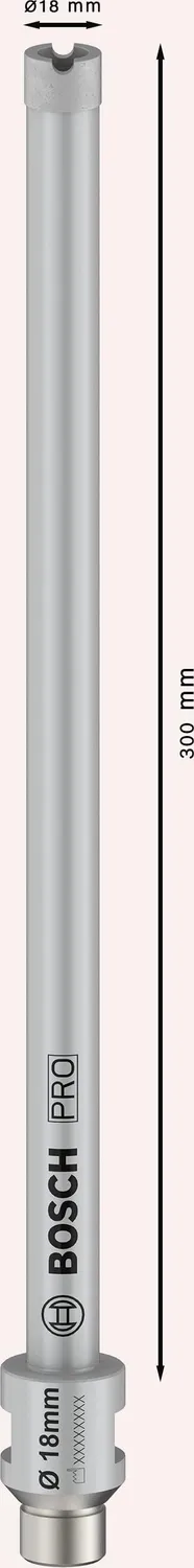 Bosch Expert Pro Wet corona diamantata 18x300 mm G1/2 calcestruzzo