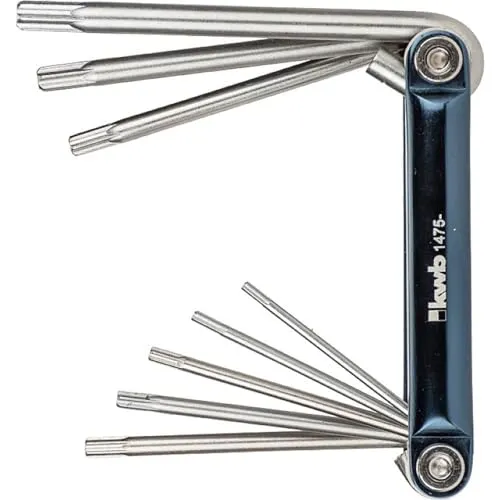 KWB 1475-00 set chiavi Torx 8 pezzi foro acciaio