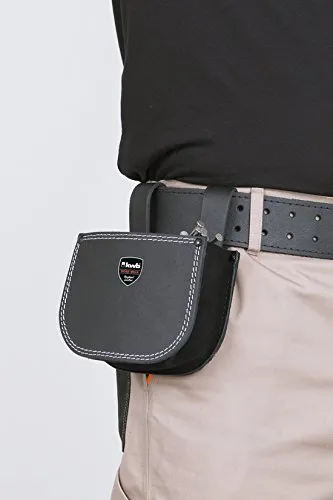 KWB borsa porta chiodi pelle 2 scomparti nera