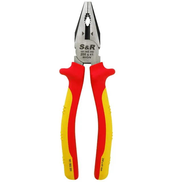 S&R Pinza Elettricista Universale 200 mm VDE 1000V