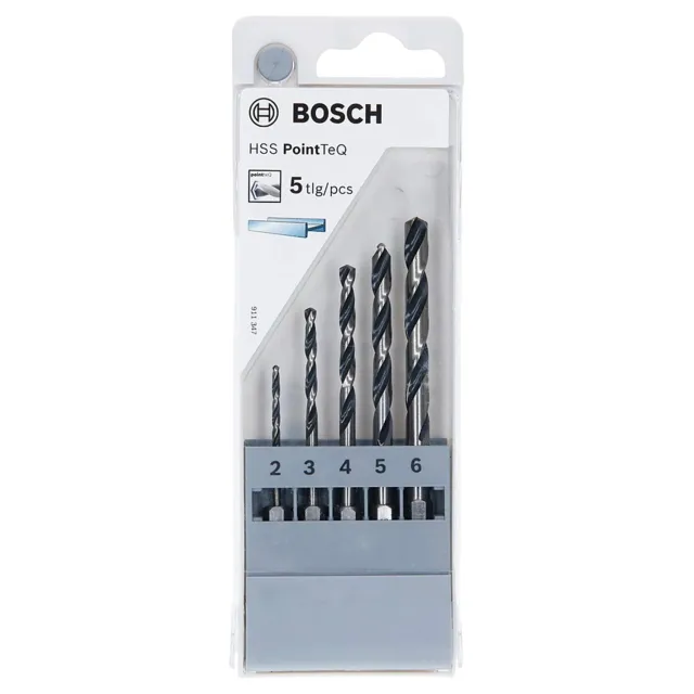 Bosch Expert PointTeQ 2607002824 punte trapano 2-6 mm 5pz metallo