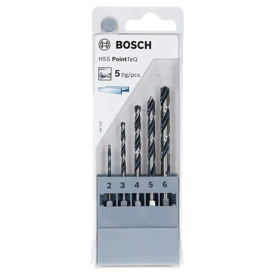 Bosch Expert PointTeQ 2607002824 punte trapano 2-6 mm 5pz metallo