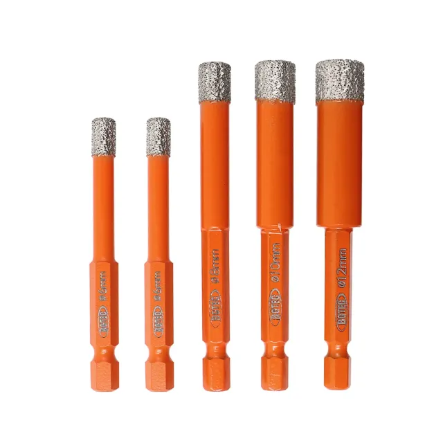 BGTEC punte diamantate a secco 5 pezzi 6-12 mm per gres