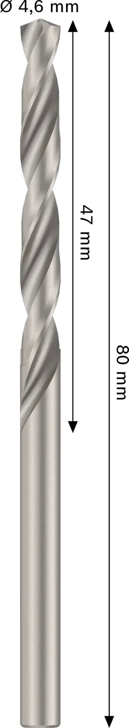 Bosch Expert PRO Metal HSS-G Punta Metallo 4,6 mm