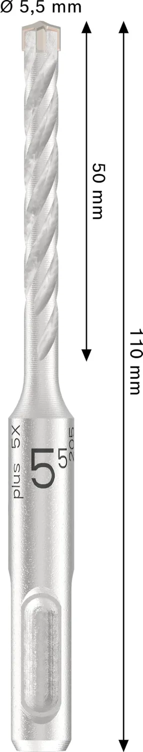 Bosch Expert PRO SDS plus-5X punta calcestruzzo 5,5 mm