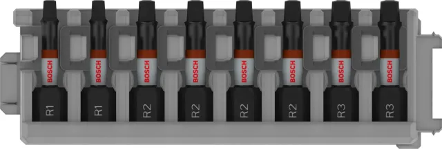 Bosch Expert PRO Robertson bit R1/R2/R3 8pz 55mm impact
