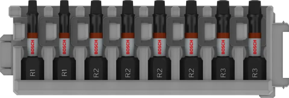 Bosch Expert PRO Robertson bit R1/R2/R3 8pz 55mm impact