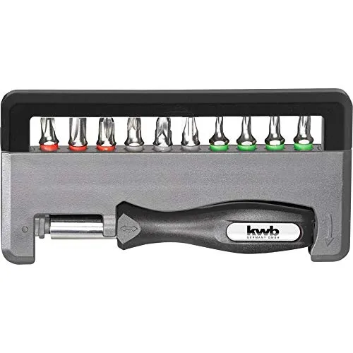 KWB 151010 set bit box 12 pezzi 1/4" magnetico