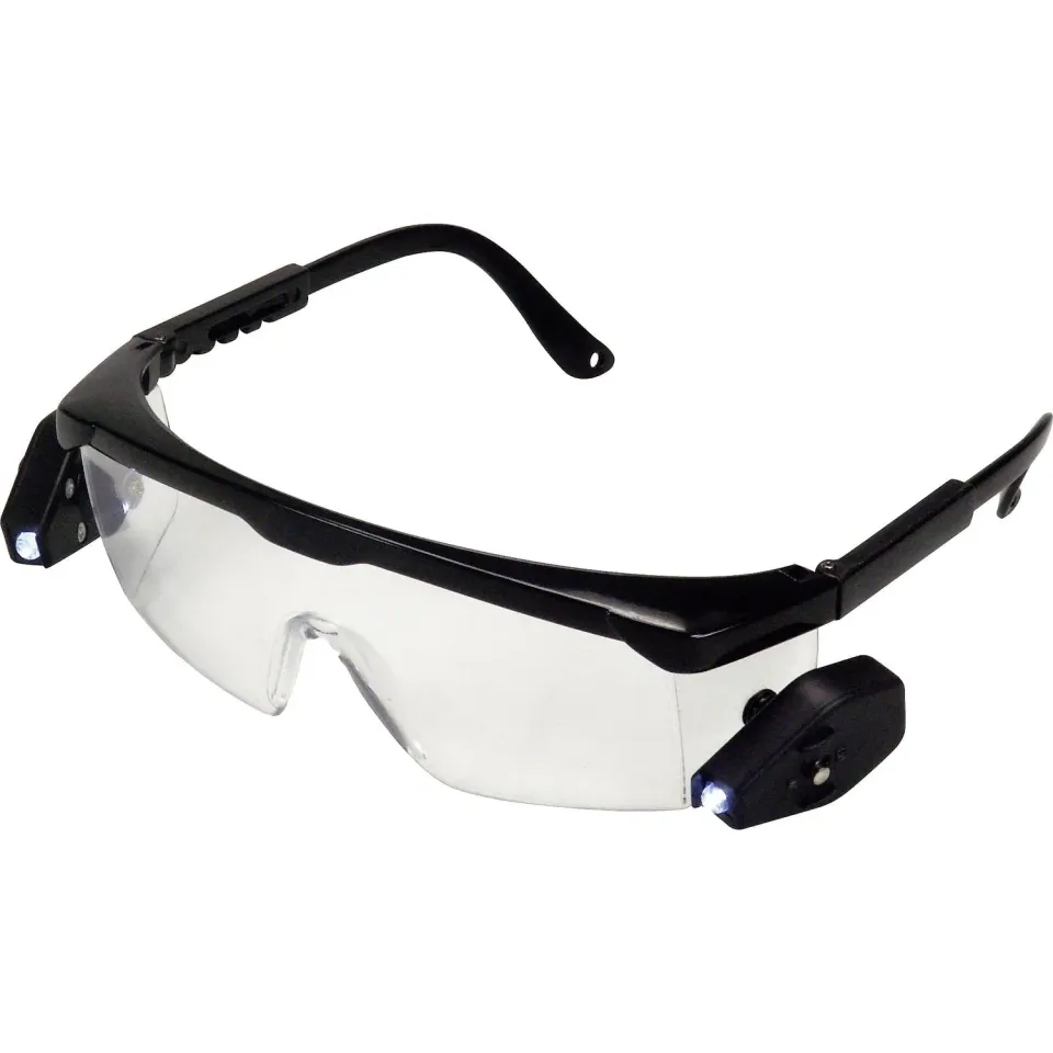 KWB 947690 occhiali protettivi LED bianchi regolabili