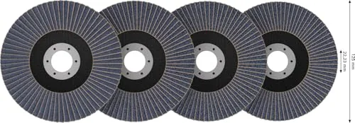 Bosch Expert X451 dischi lamellari 125 mm set 60 pezzi grana assortita