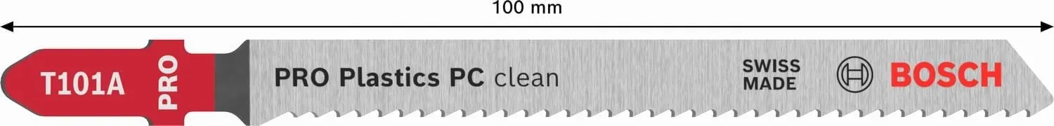 Bosch Expert PRO Plastics T101A lame seghetto 3 pezzi plexiglass