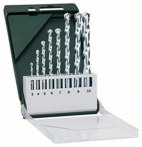 Bosch Set 8 punte muro 3-10 mm per pietra