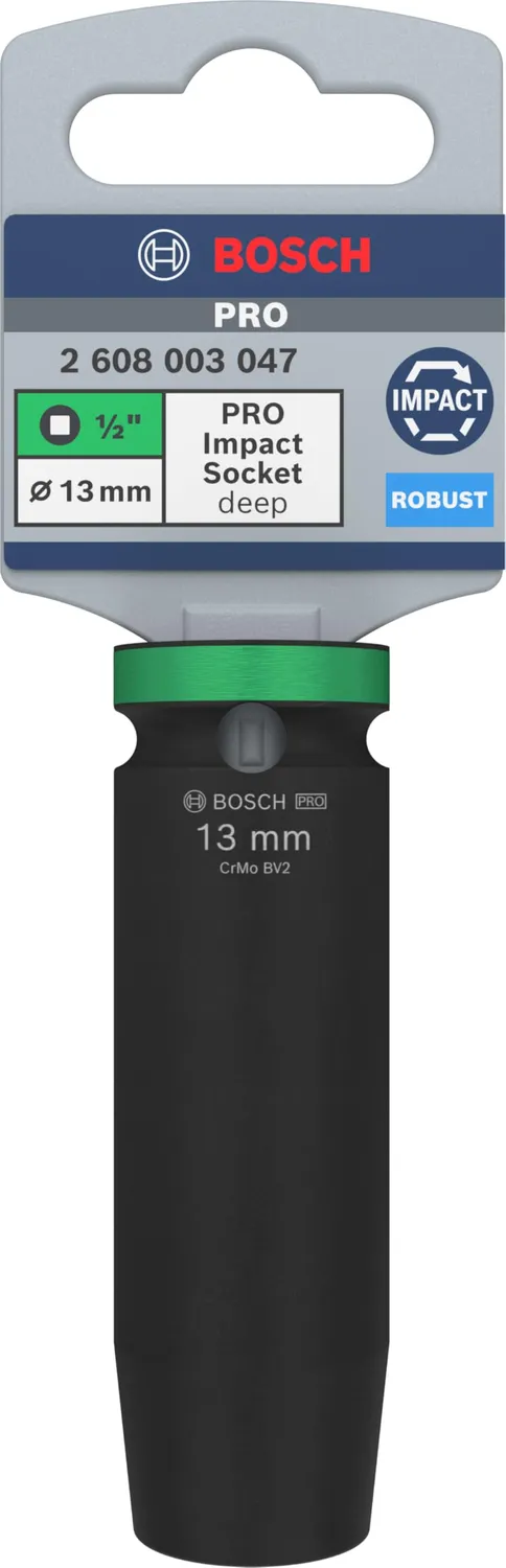 Bosch Pro Impact Bussola 13 mm attacco 1/2" profonda