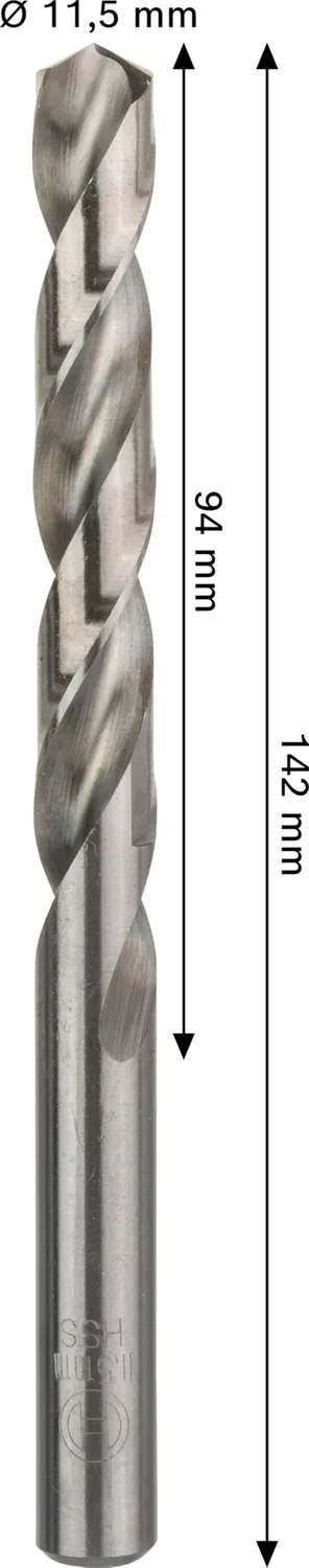 Bosch PRO Metal HSS-G punta metallo 11,5 mm 1 pz