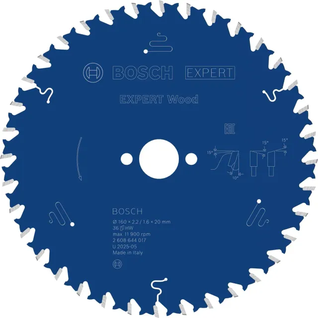 Bosch Expert Lama Circolare Legno 160x20 36 Denti