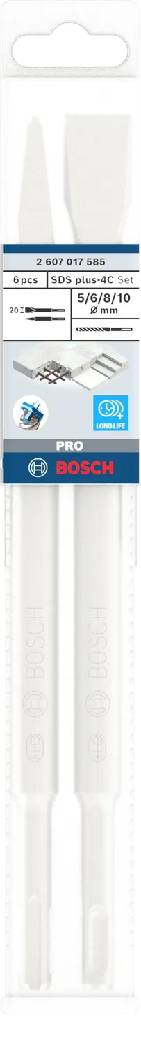 Bosch Expert SDS Plus-5 set punte scalpelli 6 pezzi calcestruzzo