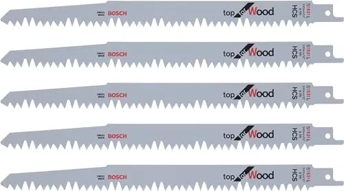 Bosch Expert S 1531 L Lame Sciabola Legno 240 mm 5 Pz