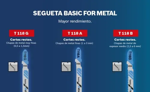 Bosch Expert U 118 A lama seghetto 3pz per metallo