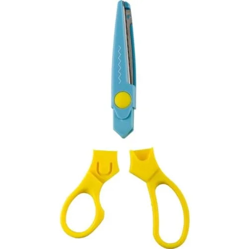 KWB Craft forbici bambini zigzag 165 mm punta arrotondata