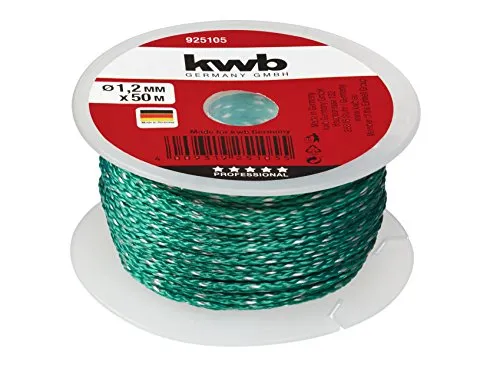 KWB filo da muratore nylon verde 50 m 1,2 mm