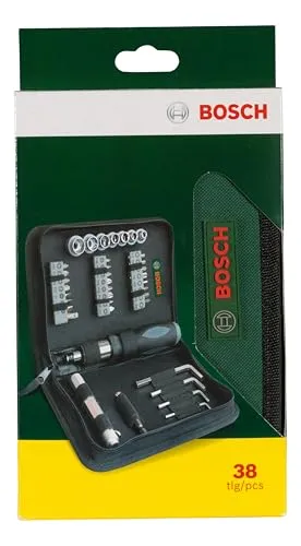 Bosch Astuccio Avvitamento 38 pezzi con Cricchetto