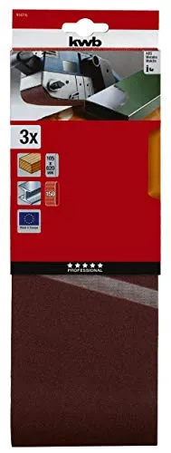KWB 914715 nastri abrasivi 105x620 grana 150 3 pezzi legno