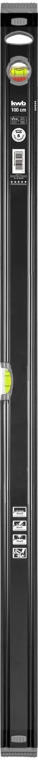 KWB livella a bolla alluminio 100 cm 0,5 mm/m