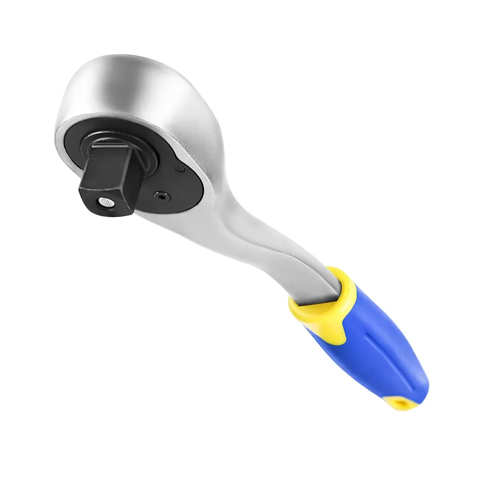 S&R Chiave a cricchetto 1/2 26cm curva 45 denti