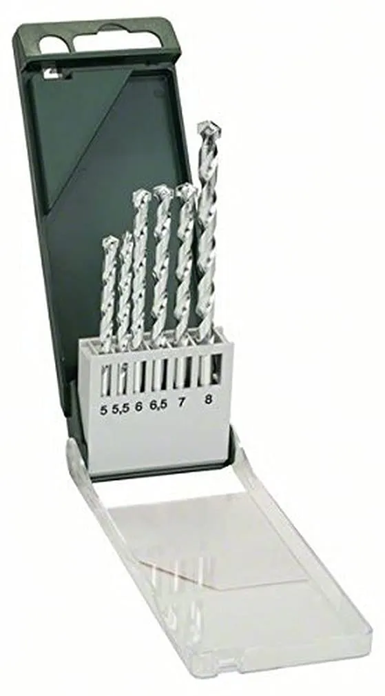 Bosch Set 8 punte muro 3-10 mm per pietra