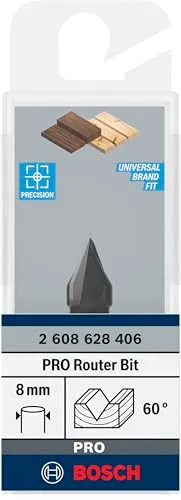 Bosch Expert fresa a V 8x11/60°x14 standard per legno