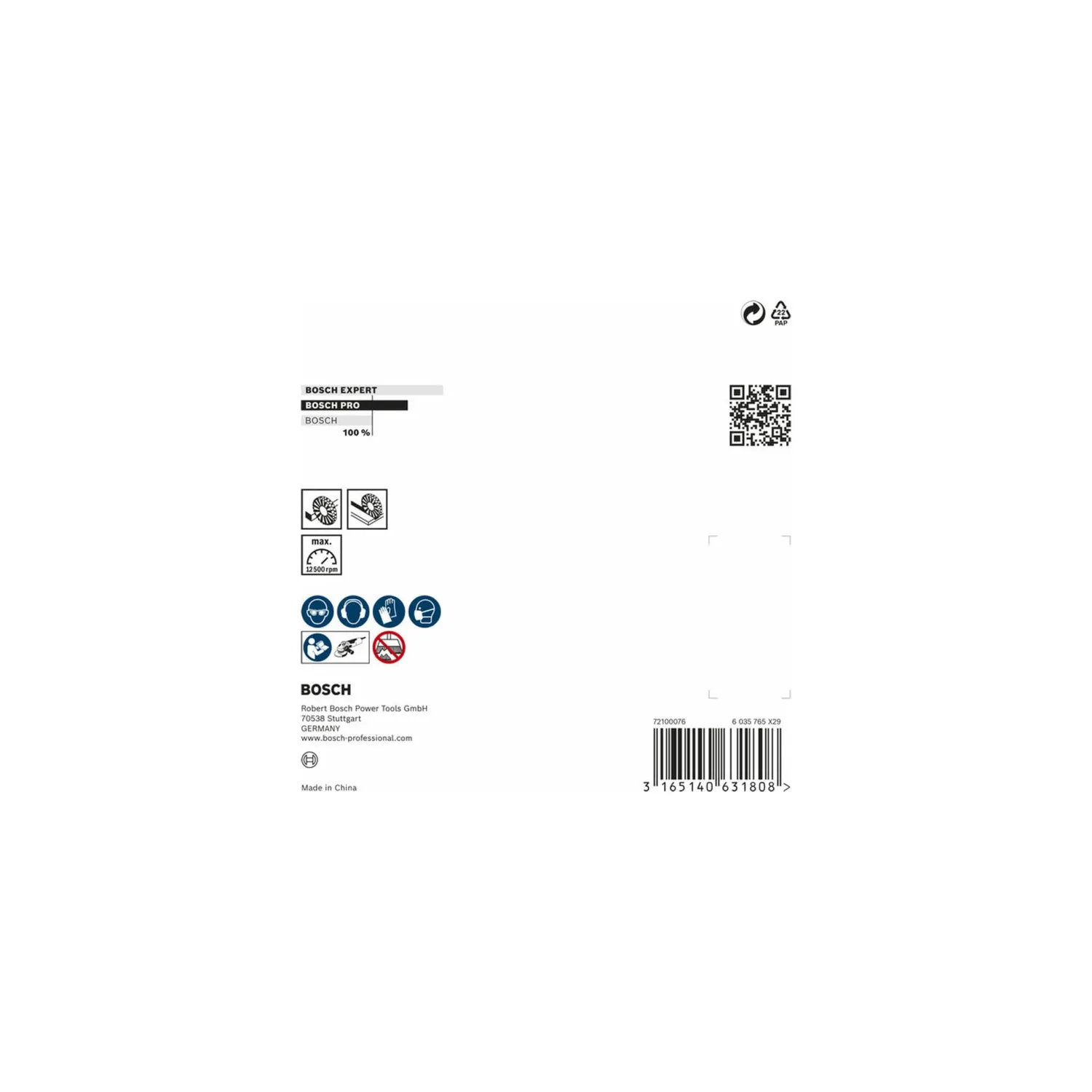 Bosch Expert PRO Metal Clean spazzola a disco M14 ottonata