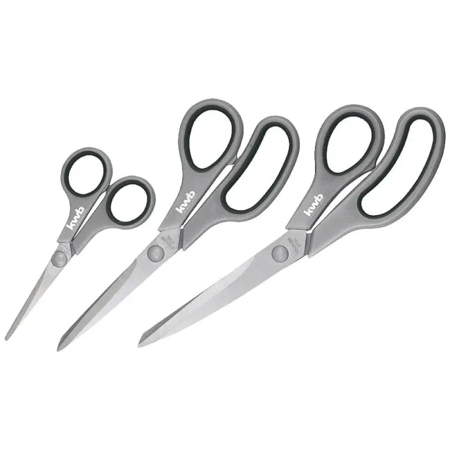 kwb set forbici inox 135 210 245 mm 3 pezzi universali