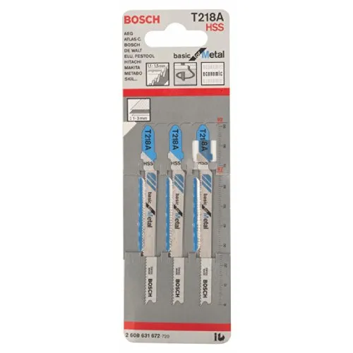 Bosch Expert T 218 A Lame Seghetto Metallo 3 Pezzi