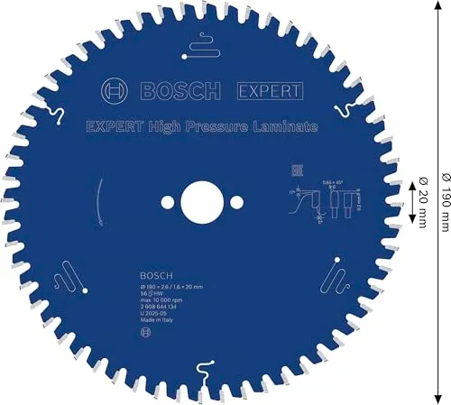 Bosch Expert HPL lama circolare 190x20 42T laminato