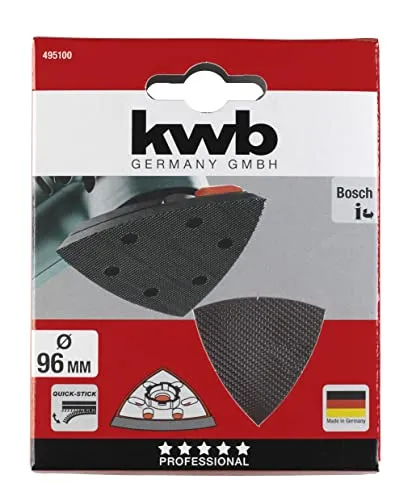 KWB 495100 Quick Stick Platorello Delta 93mm Velcro
