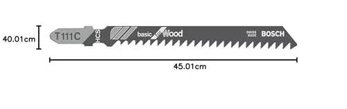Bosch T 111 C Basic for Wood lame seghetto 3 pz per legno