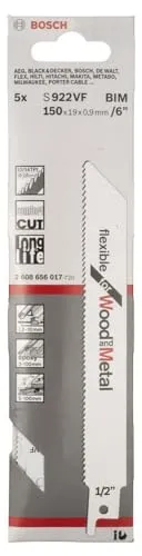 Bosch Expert S922VF Lame Gattuccio 5 Pz Legno Metallo