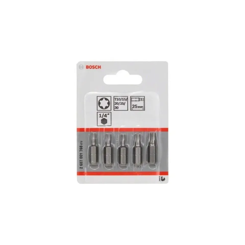 Bosch Expert Extra-Hart Inserti Torx T10-T30 25 mm 5pz