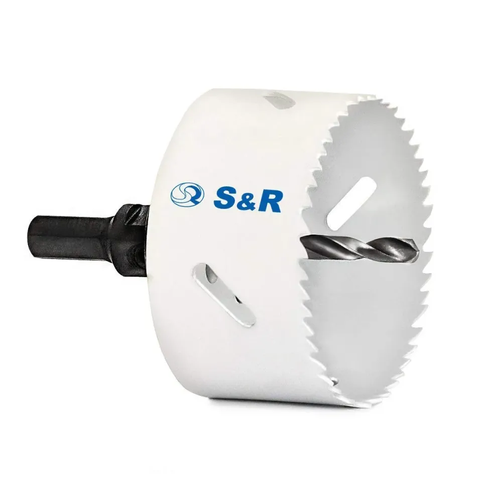 S&R Sega a tazza bimetallo 83 mm per metallo legno