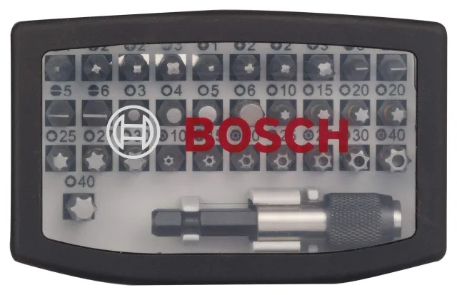 Bosch set 32 bit avvitamento 1/4" PH PZ Torx Hex