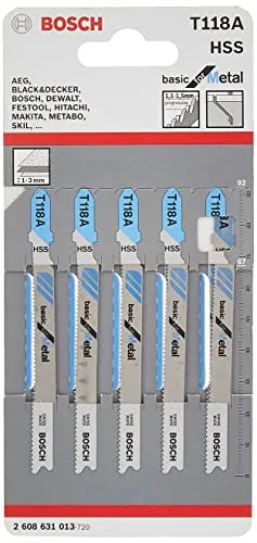 Bosch Expert T 118 AF lame seghetto 5 pz metallo