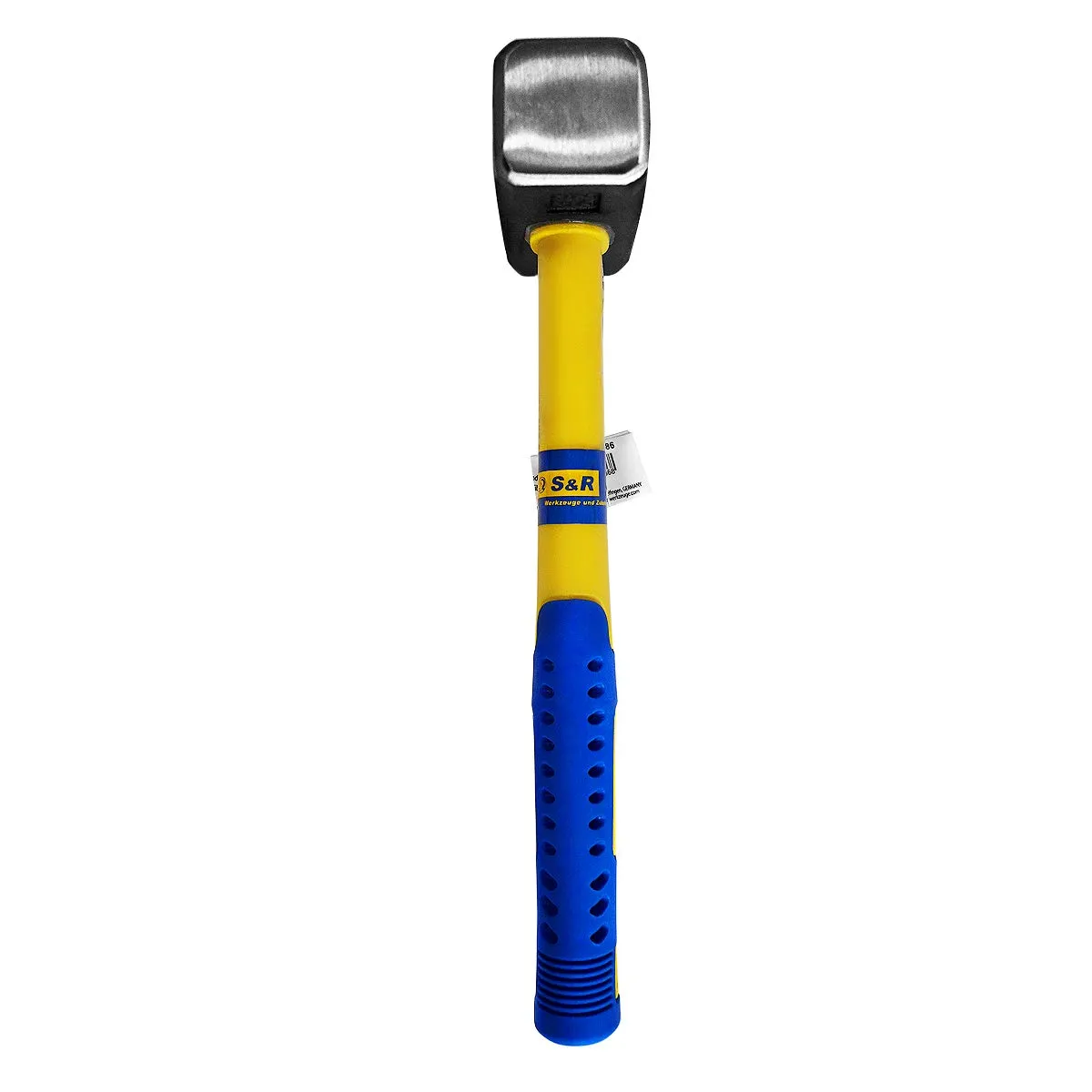 S&R mazzetta da muratore 2000 g acciaio C50 manico fibra