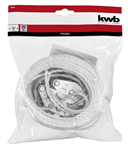 KWB paranco a fune nylon 20 m portata 180 kg