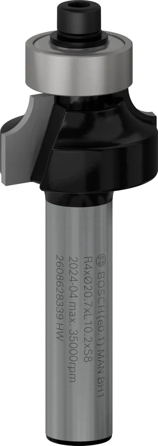 Bosch Standard fresa arrotondare R1 4 mm gambo 8 mm