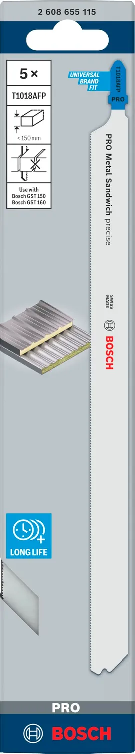 Bosch Pro Metal Sandwich lama gattuccio T1018AFP 5 pezzi