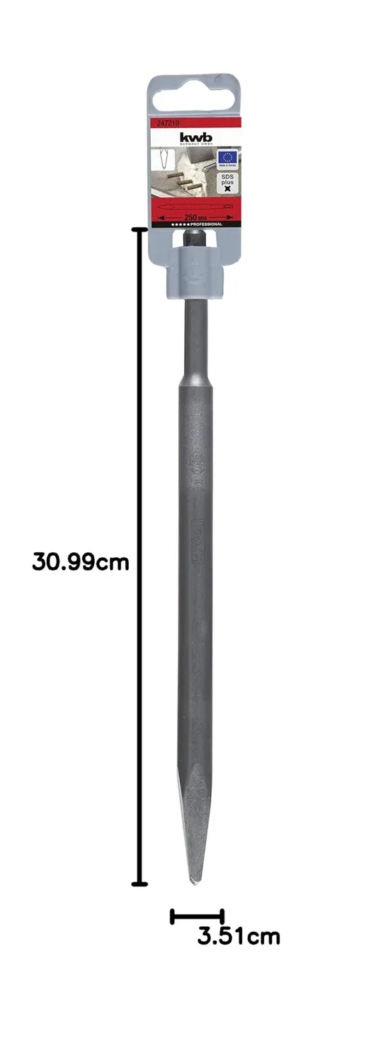 KWB 2472-10 scalpello a punta SDS Plus 250 mm calcestruzzo
