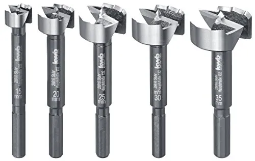 KWB AKKU-TOP Speed punte Forstner legno 5 pz 15-35 mm