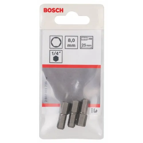 Bosch Expert inserti avvitamento extraduri 25 mm 3 pezzi